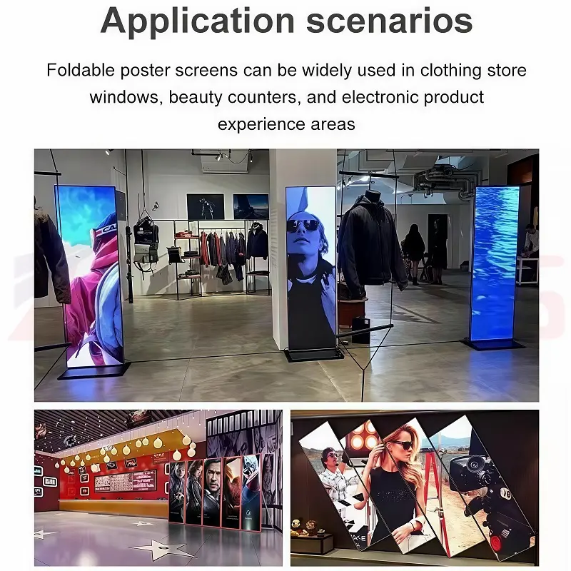 foldable led poster display 3