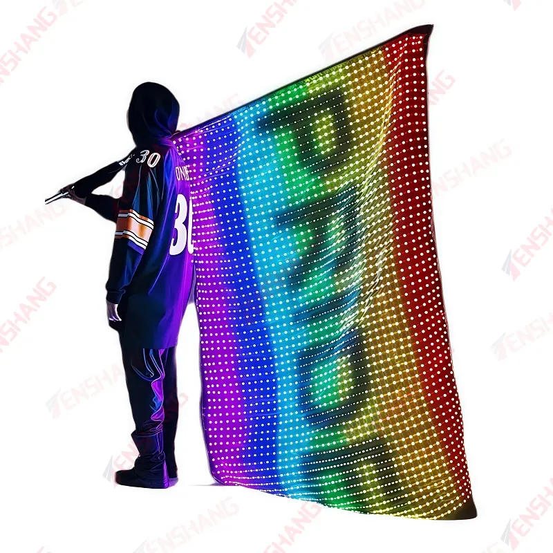 TENSHANG New Transparent Soft Fabric LED Advertising Display Screen: Redefining the New Experience of Visual Presentation
