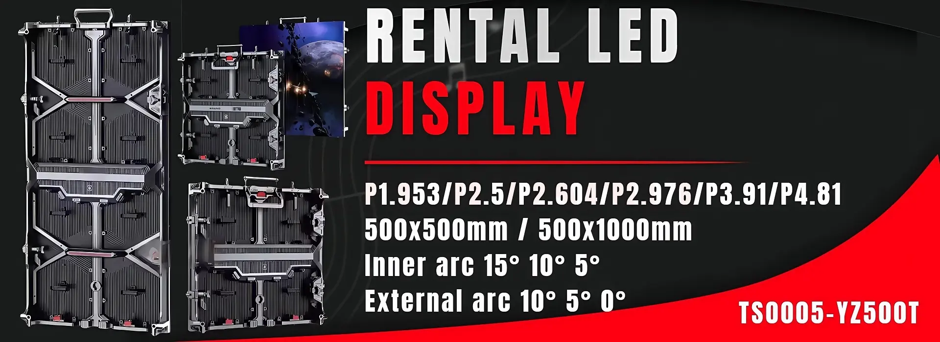 Curved Rental Led Screen Flexible Pantalla