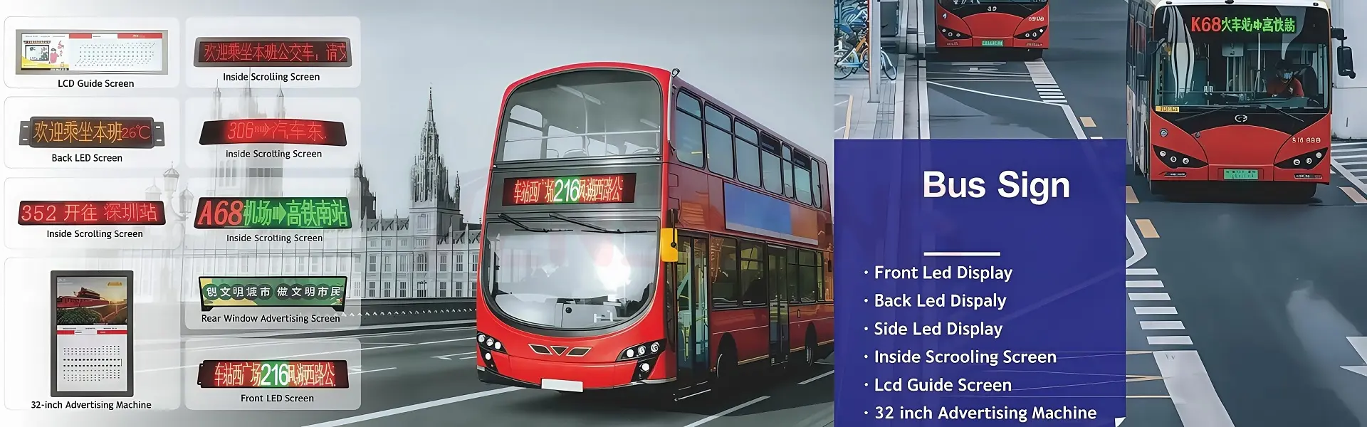 bus led destination display