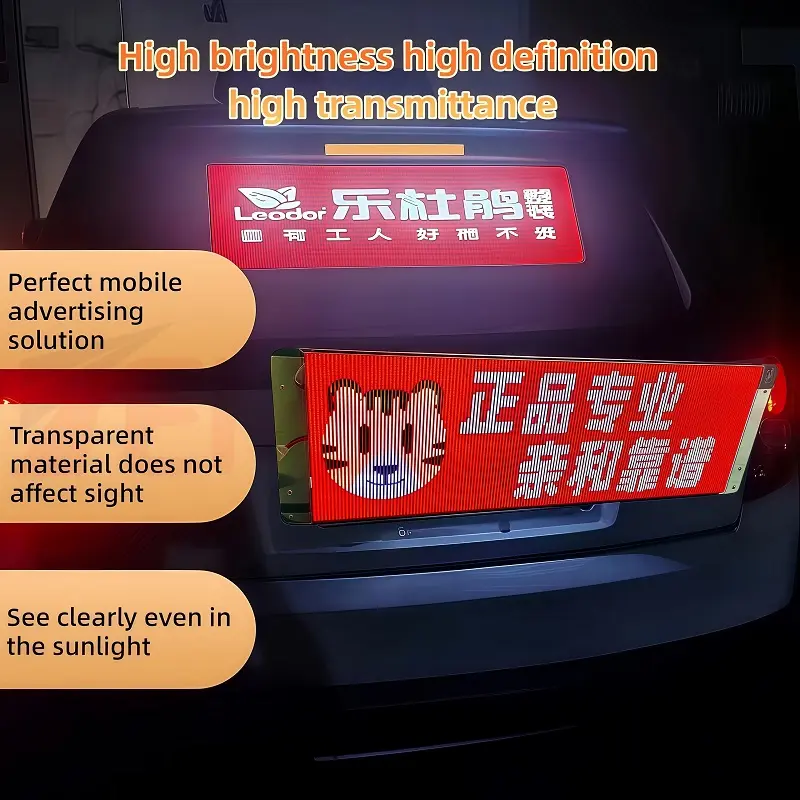 car led screen display taxi 2