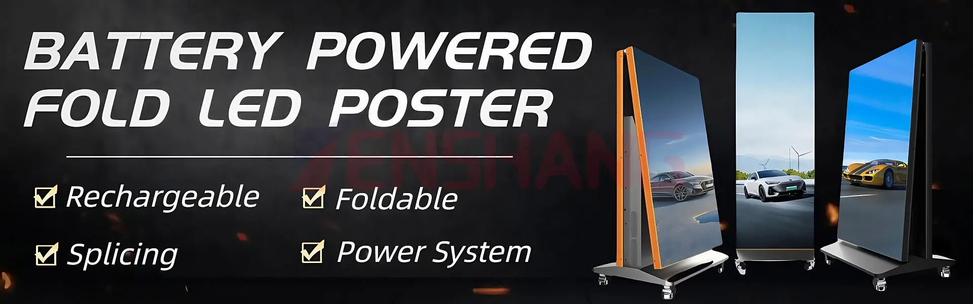 led poster screen wifi control screen display