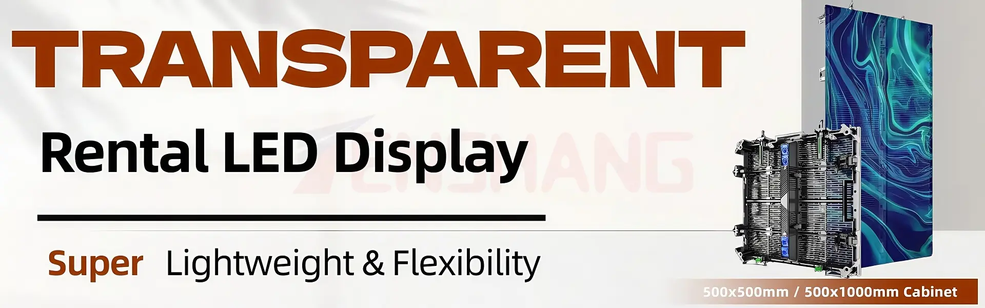 rental led transparent screen