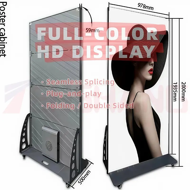 fold led poster screen 2