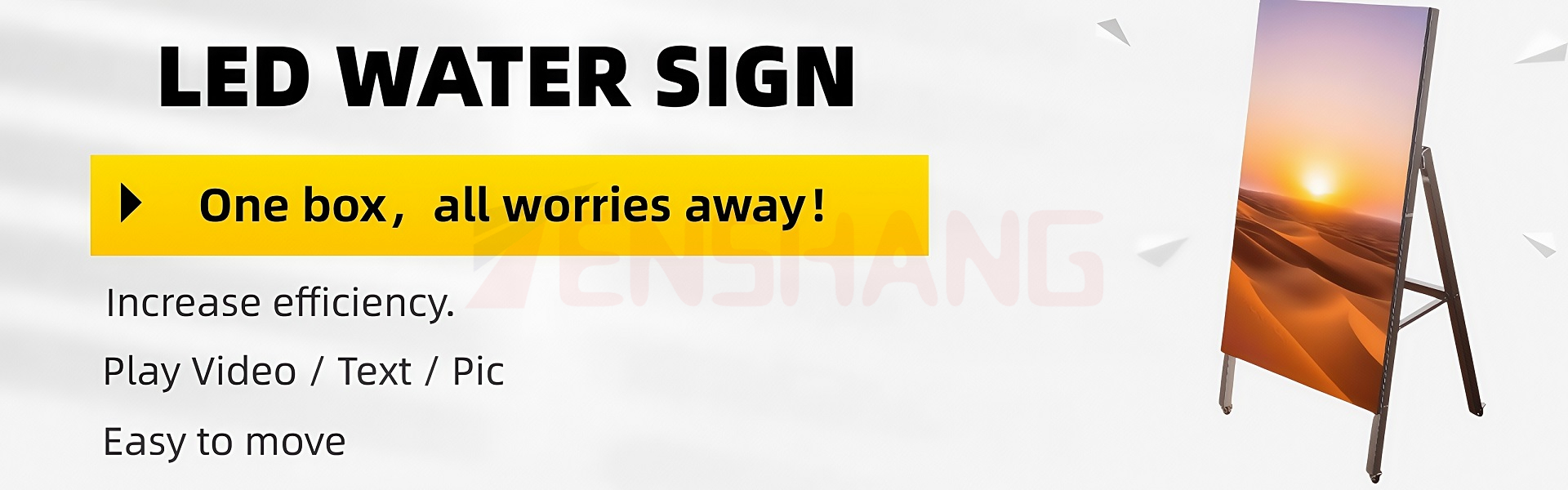 led poster light box stand