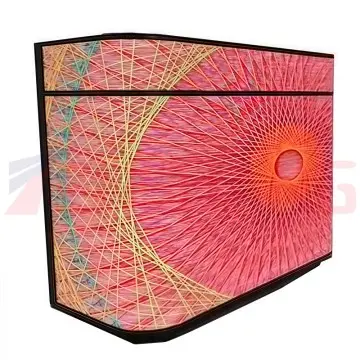 U-Shape Front Desk Led Display Table Video Wall with Wheels