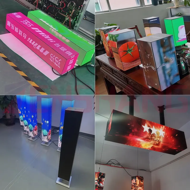 cuboid led advertising display 2