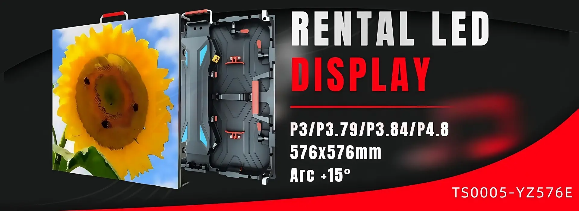 576x576mm LED Rental Video Wall Painel for DJ Stage Backdrop