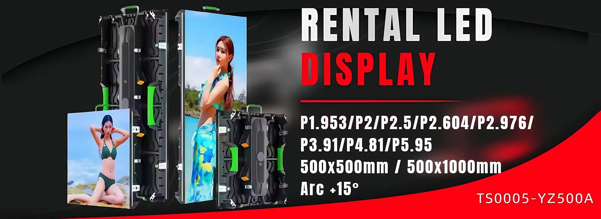 Portable Indoor Outdoor Rental Led Display Screen P3.91 P4.81 P2.604 P2.976