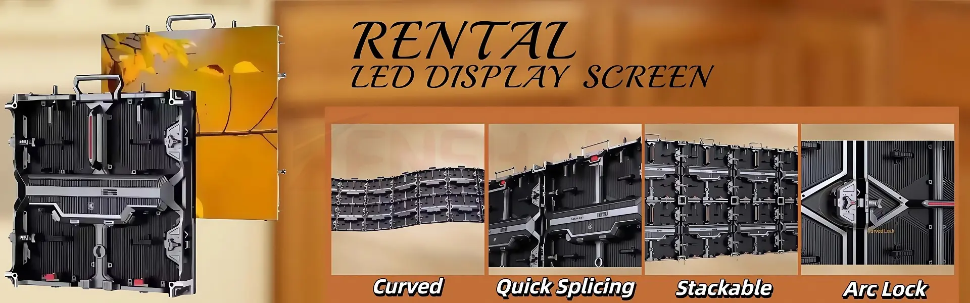 curved rental led screen