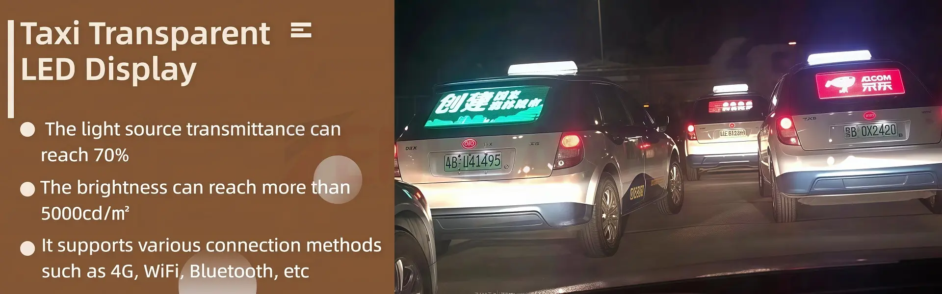 led taxi sign
