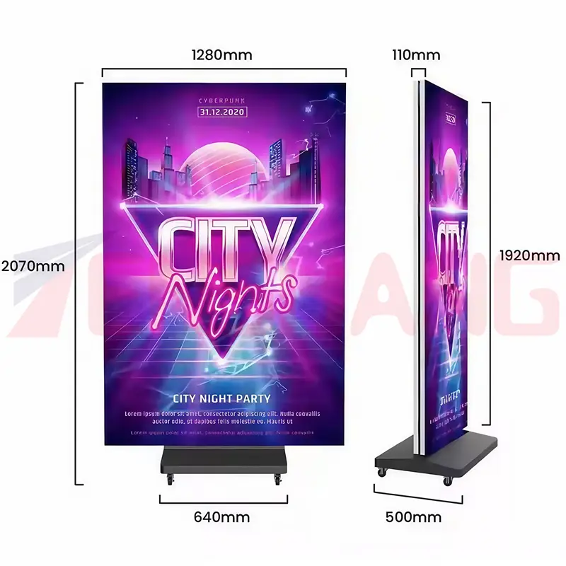 TENSHANG Launches Triple-Fold Poster Screen, Redefining the New Paradigm of Commercial Poster LED Display